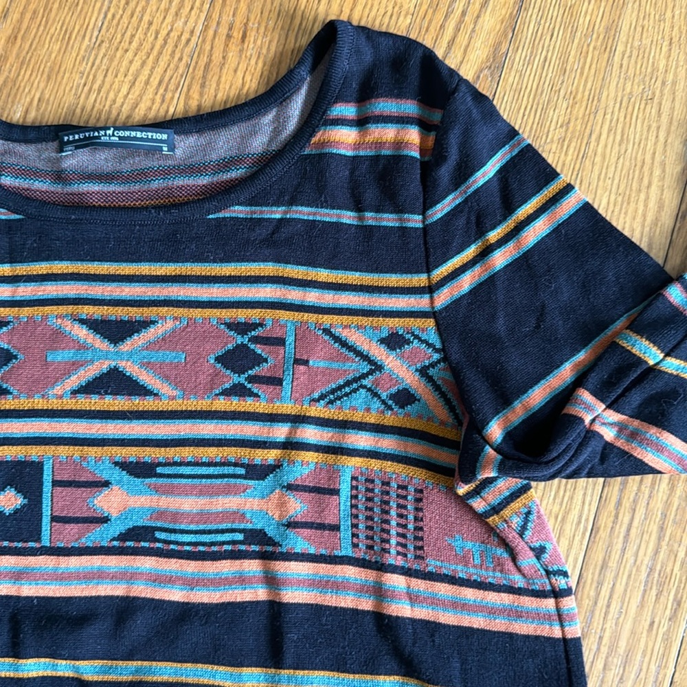 Peruvian Connection Aztec sweater